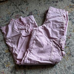 AE pink cargo pants